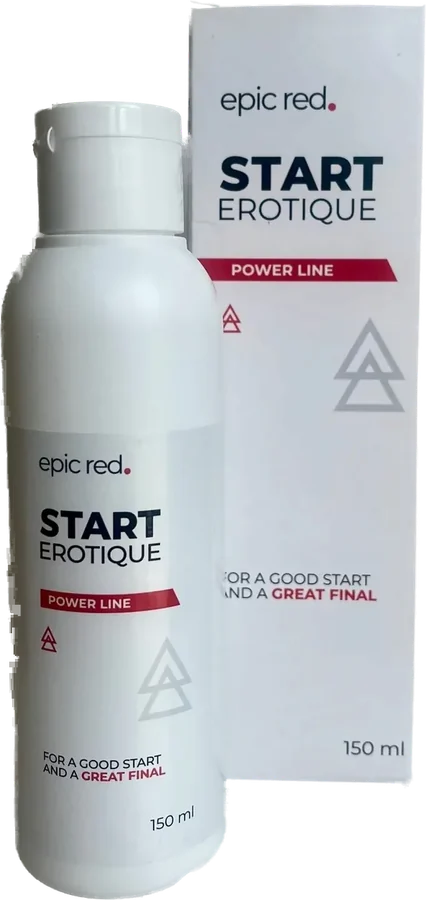 StartErotique – biała butelka żelu intymnego 150 ml z klapkowym zamknięciem, marka epic red